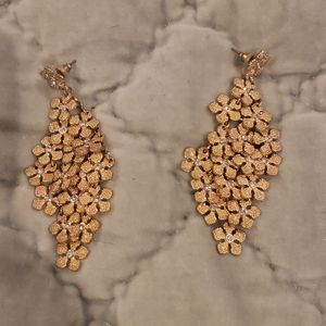 Gold tone earrings